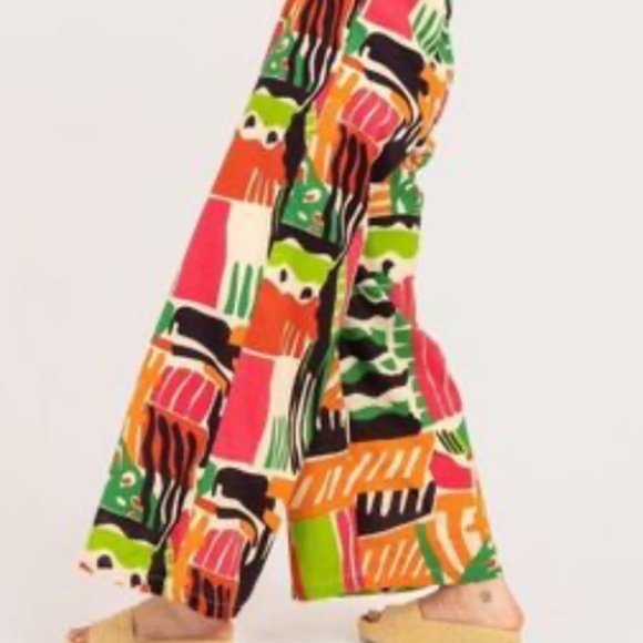 Anthropologie Multicolor Abstract Jumpsuit - Picture 3 of 7